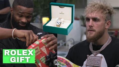 jake paul gives tyron a rolex|Jake Paul honours promise to gift reporter with a new Rolex watch.